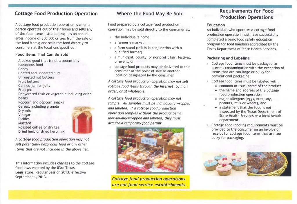 Cottage Food Production Guidline 2